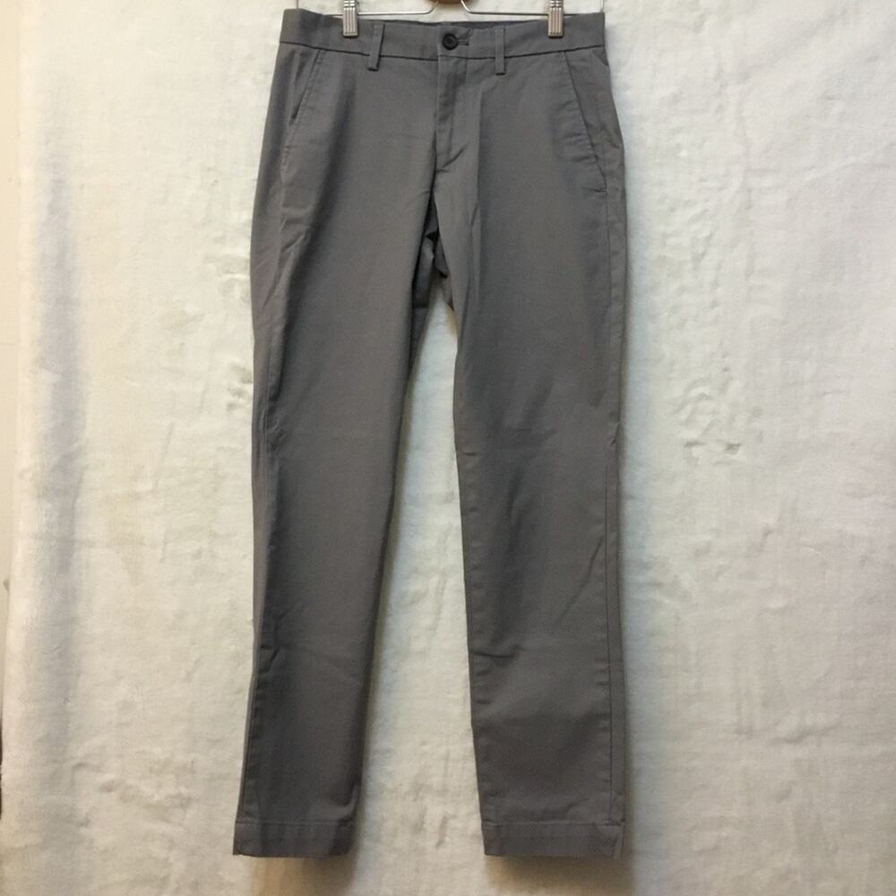 Banana Republic Grey Print Aiden Stretch Chino Pants